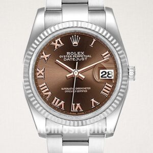 Fake Rolex Datejust 126334CHRO 40mm Men's Chocolate Dial Oyster Bracelet